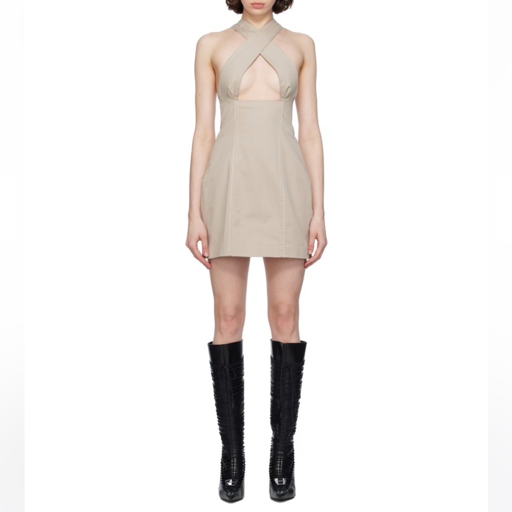 Sinead O’Dwyer SSENSE Taupe Minidress in Size 6